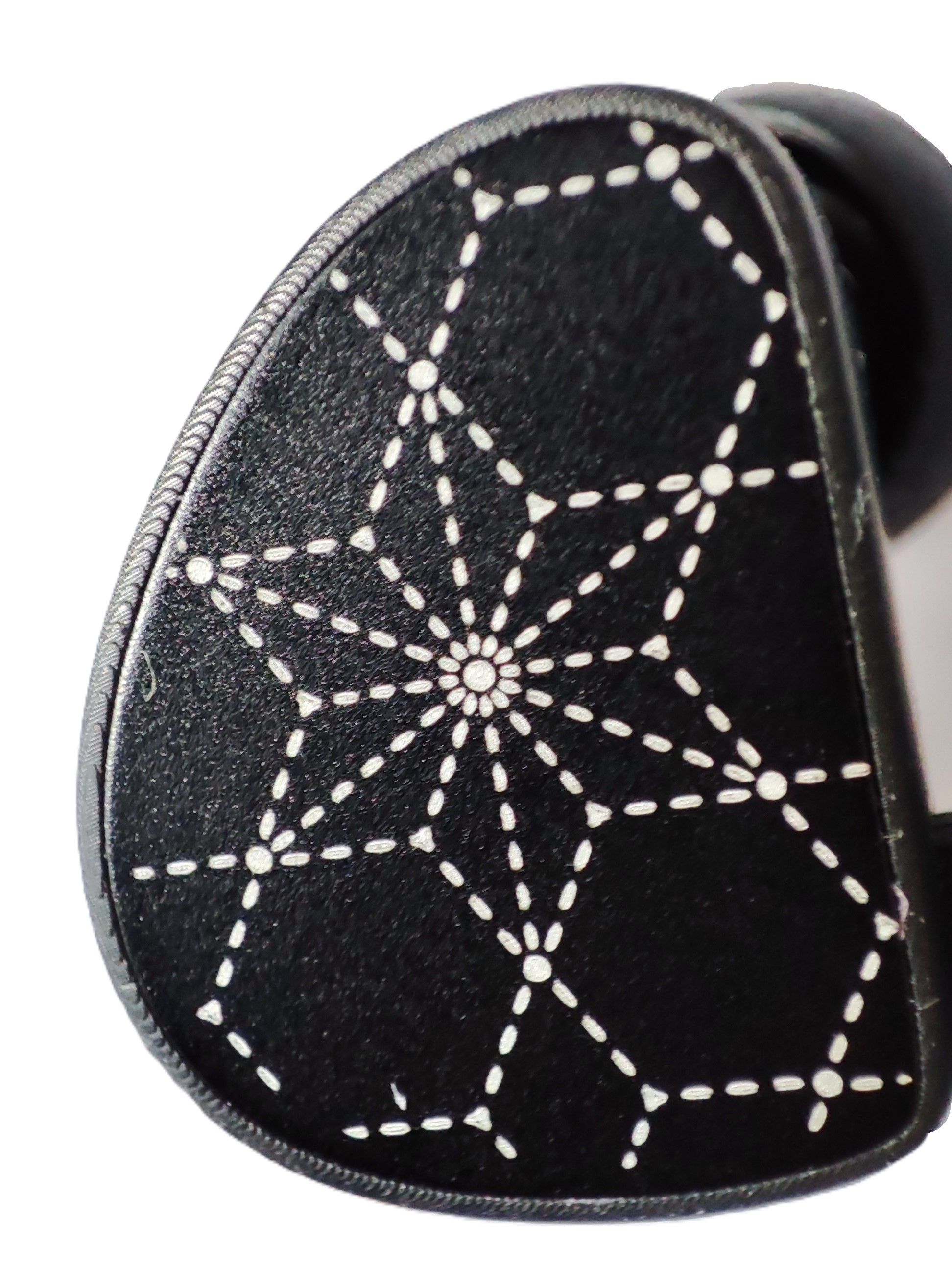 Closeup of the Truthear Hola stitched star faceplate